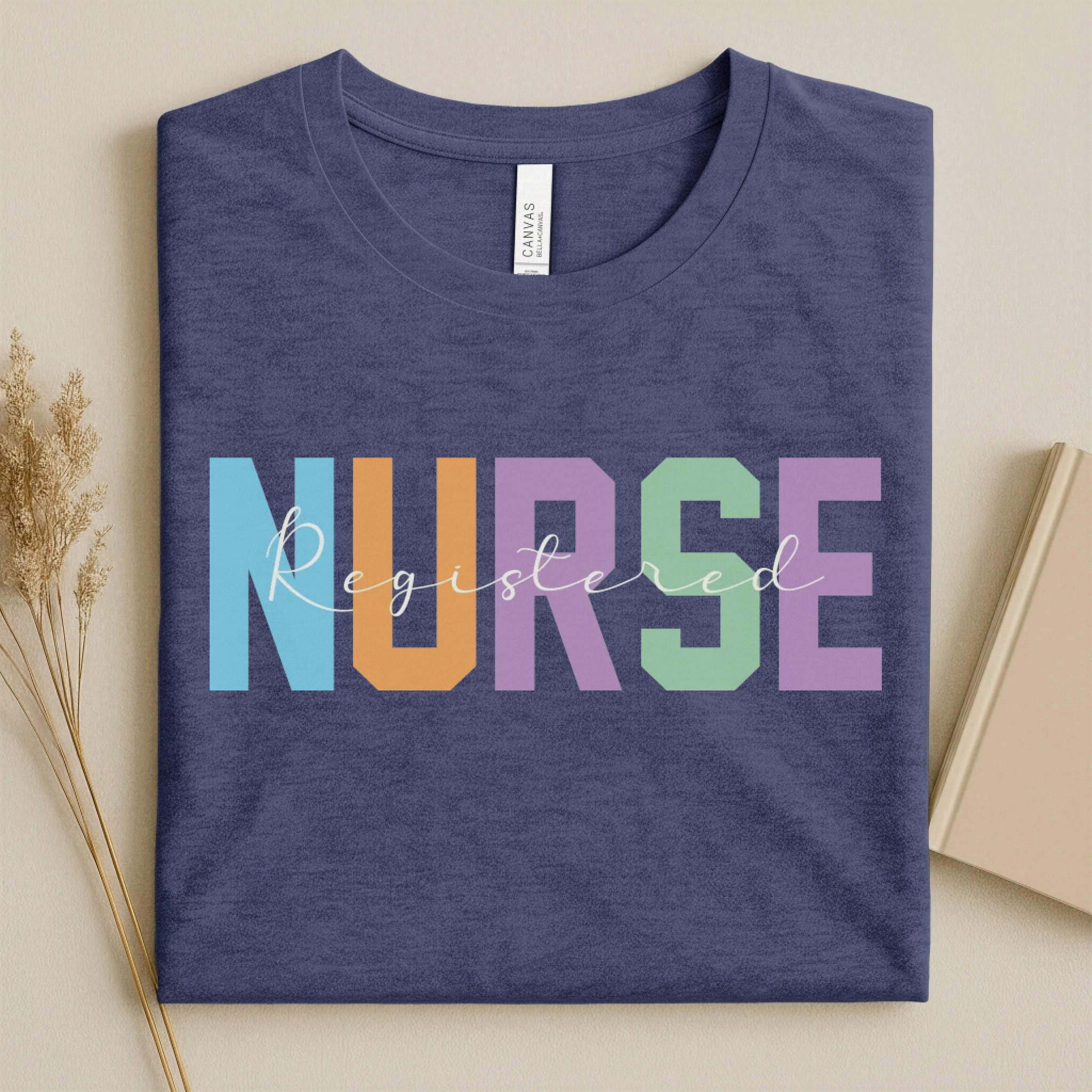Registered Nurse Colorful Varsity Nurse T-Shirt