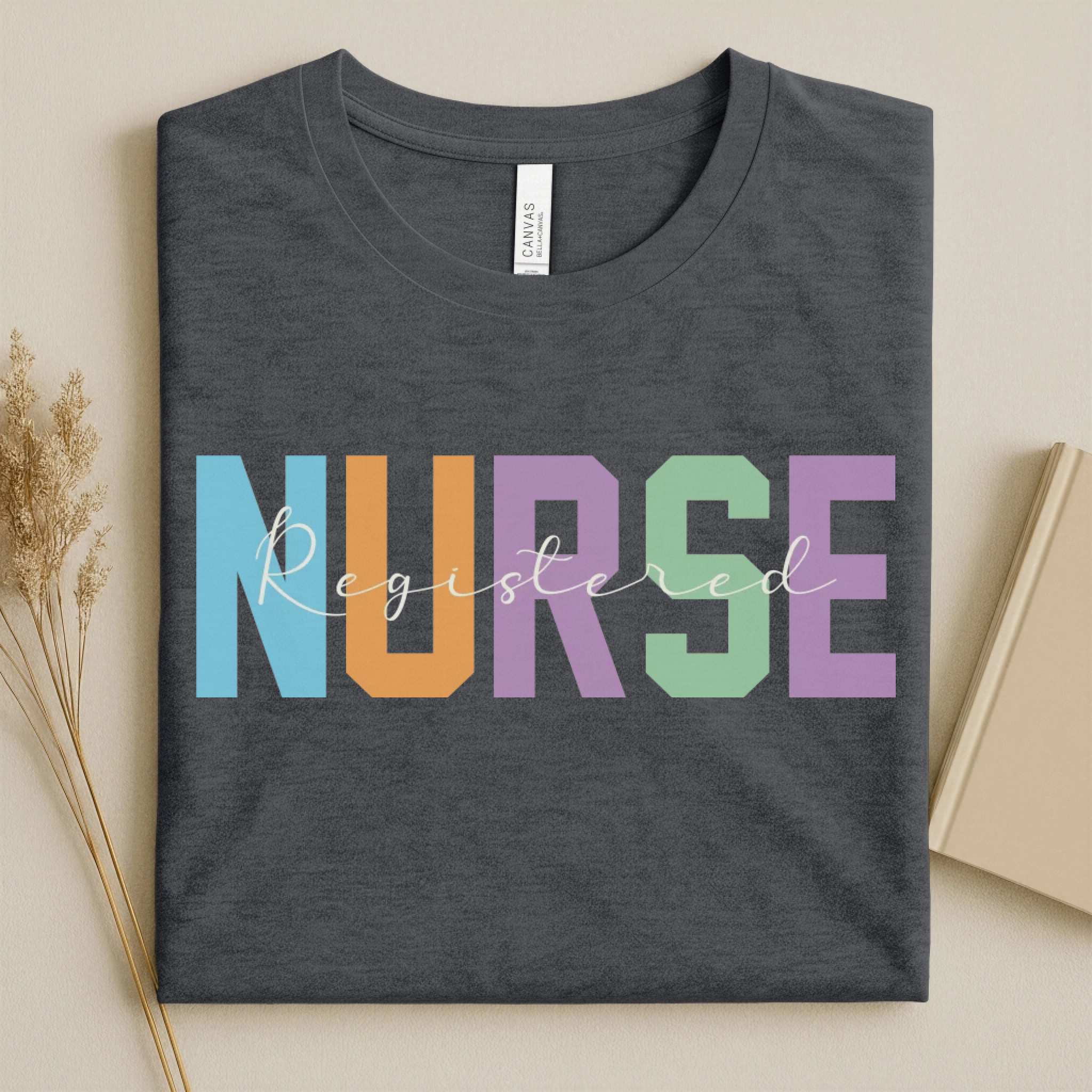 Registered Nurse Colorful Varsity Nurse T-Shirt