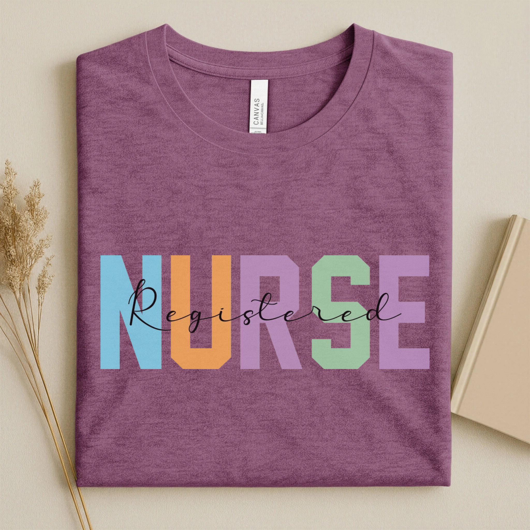 Registered Nurse Colorful Varsity Nurse T-Shirt