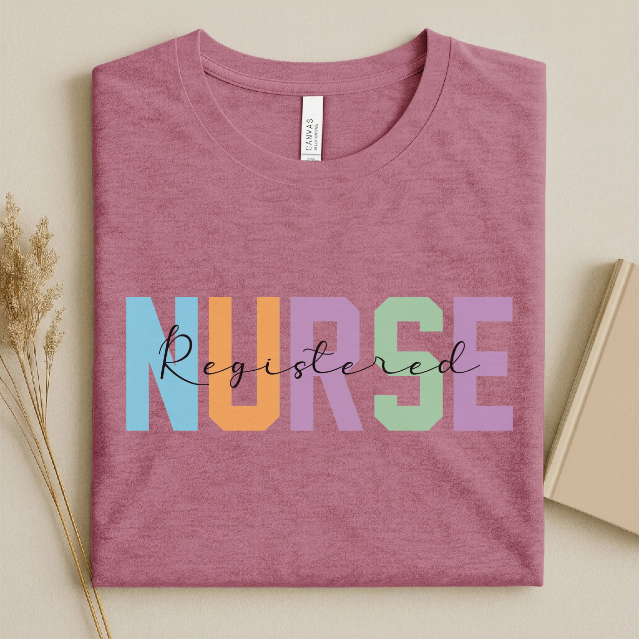 Registered Nurse Colorful Varsity Nurse T-Shirt