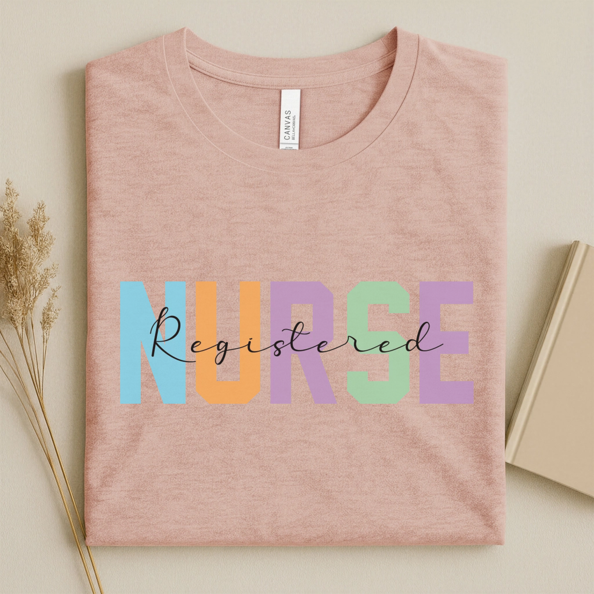 Registered Nurse Colorful Varsity Nurse T-Shirt