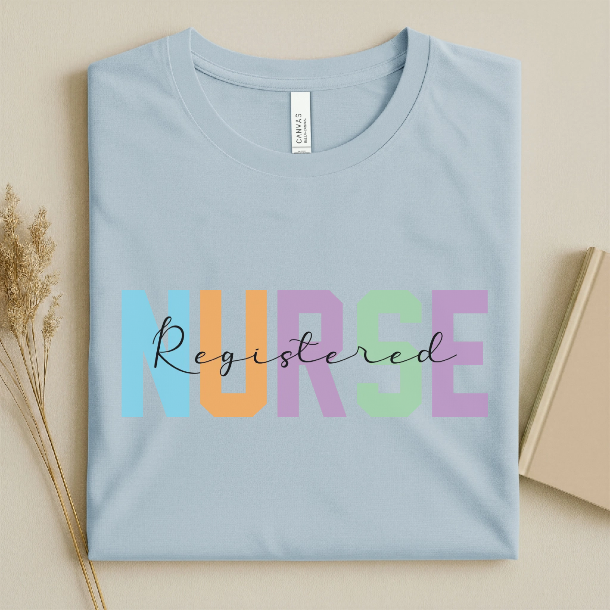 Registered Nurse Colorful Varsity Nurse T-Shirt