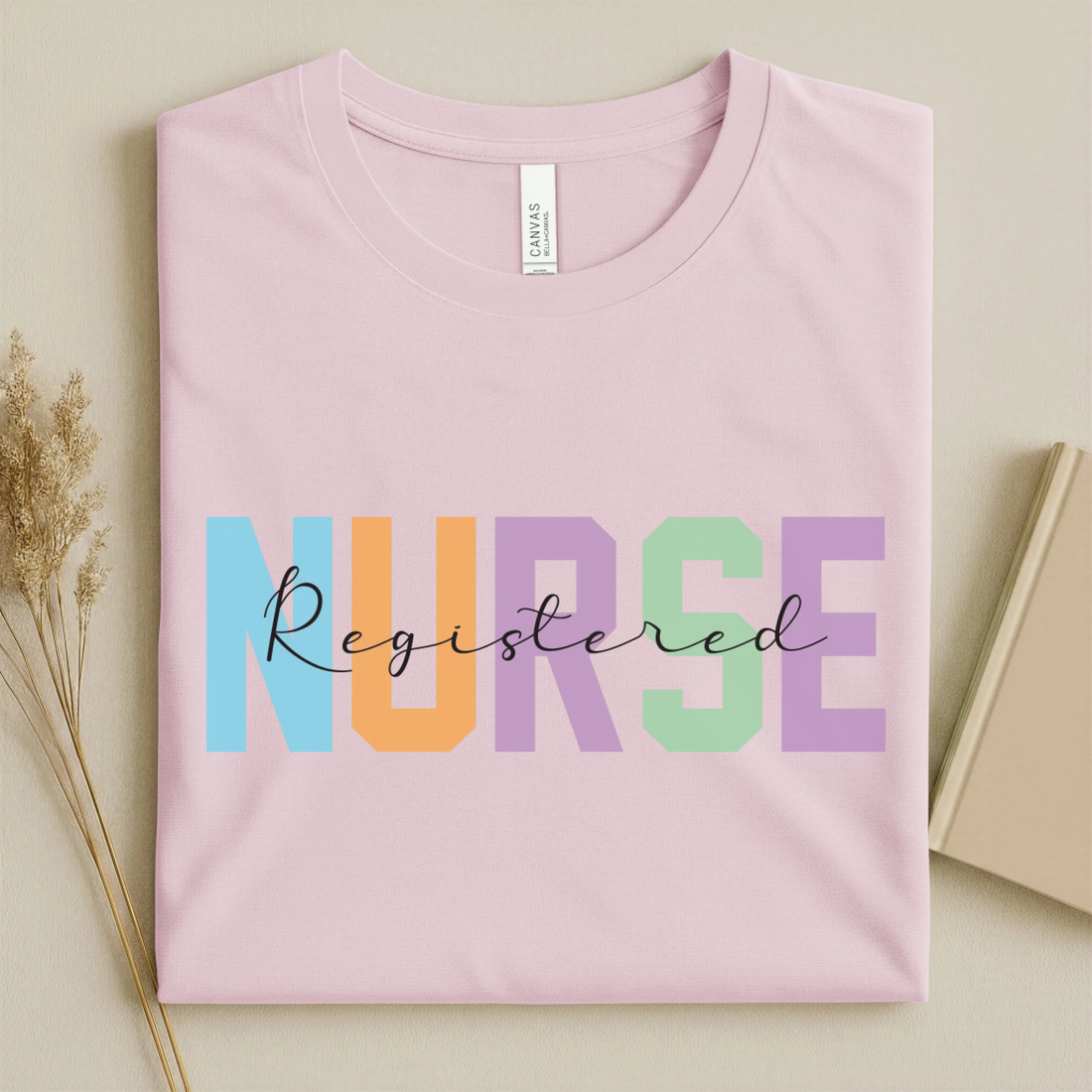 Registered Nurse Colorful Varsity Nurse T-Shirt