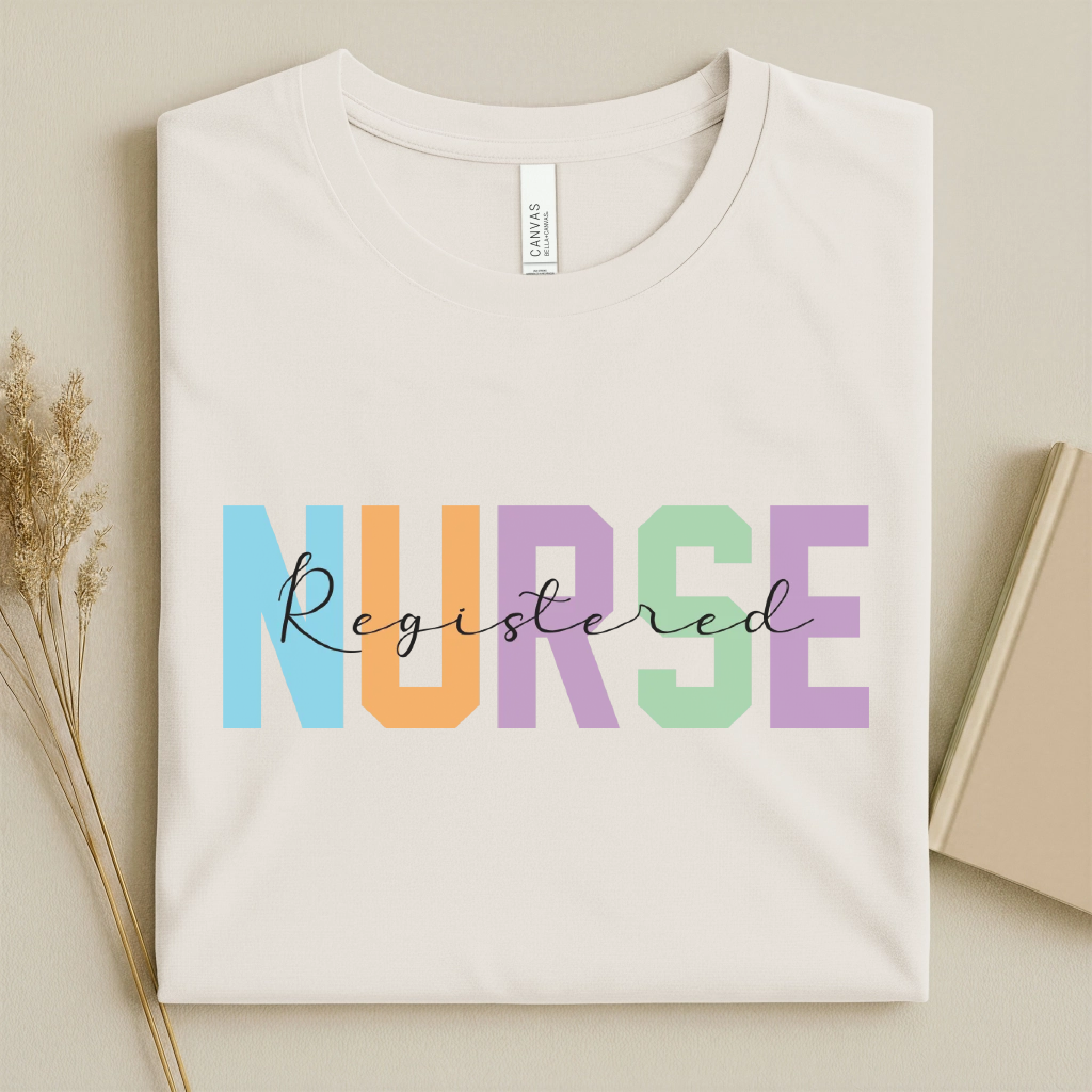 Registered Nurse Colorful Varsity Nurse T-Shirt