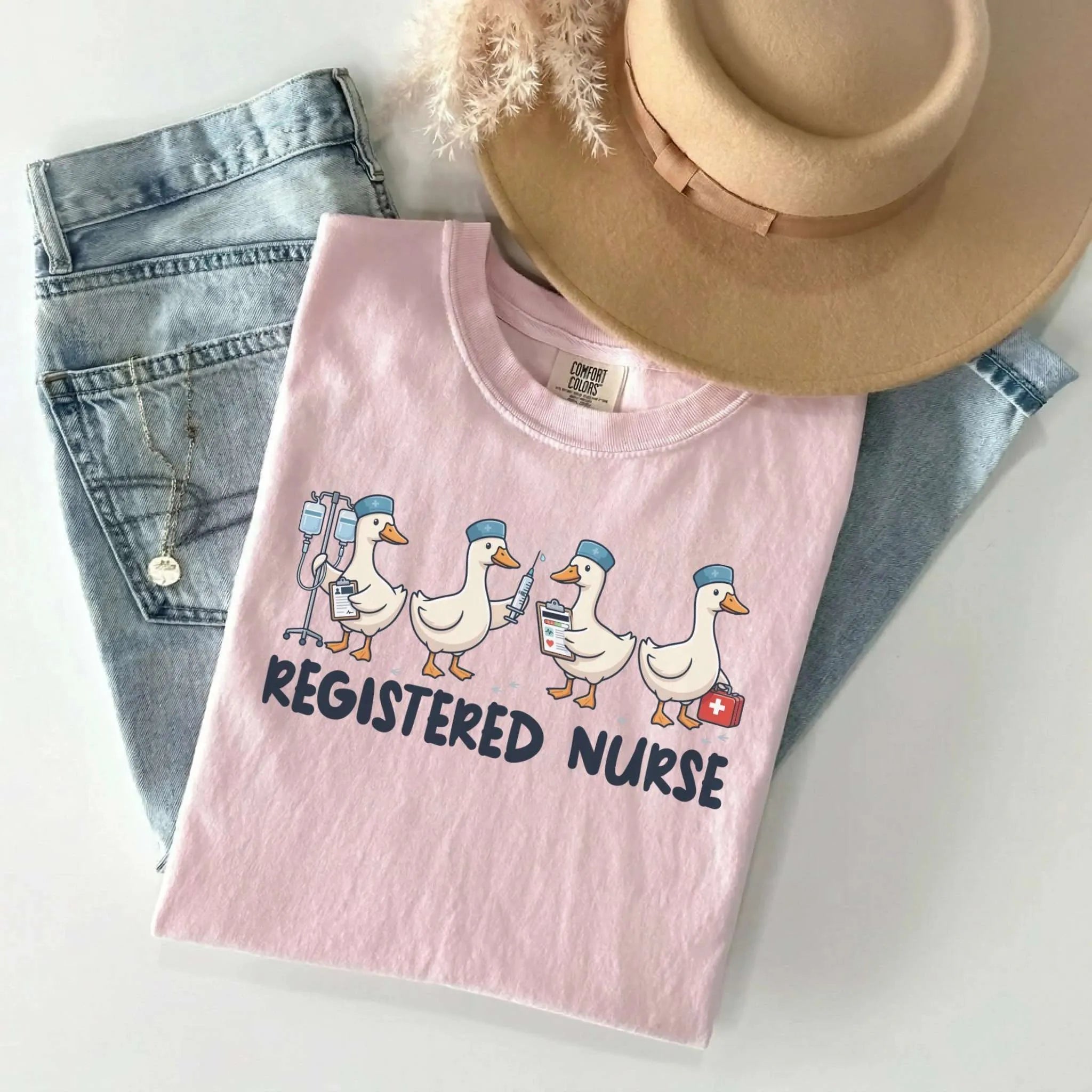 Registered Nurse Goose Comfort Colors Tee