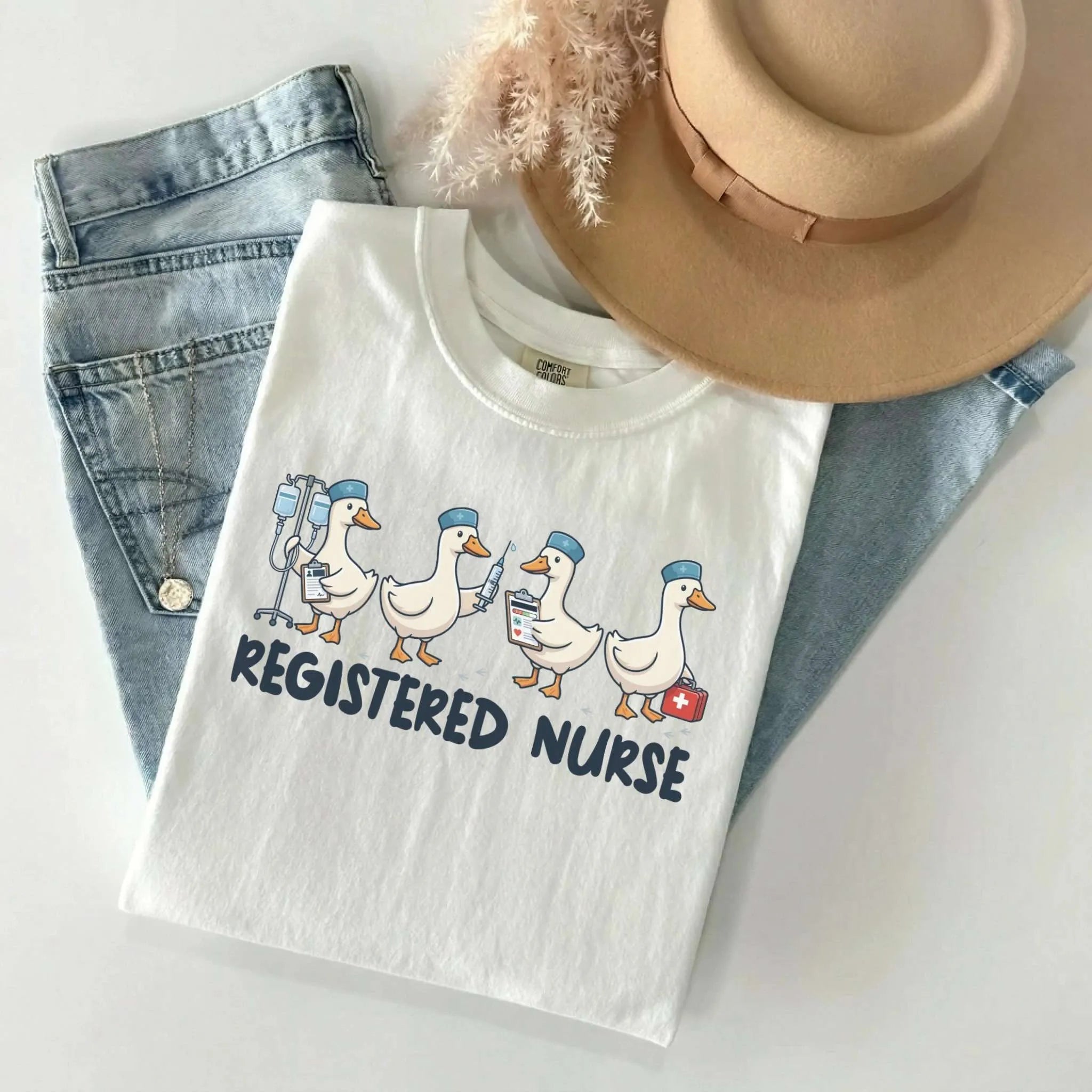 Registered Nurse Goose Comfort Colors Tee
