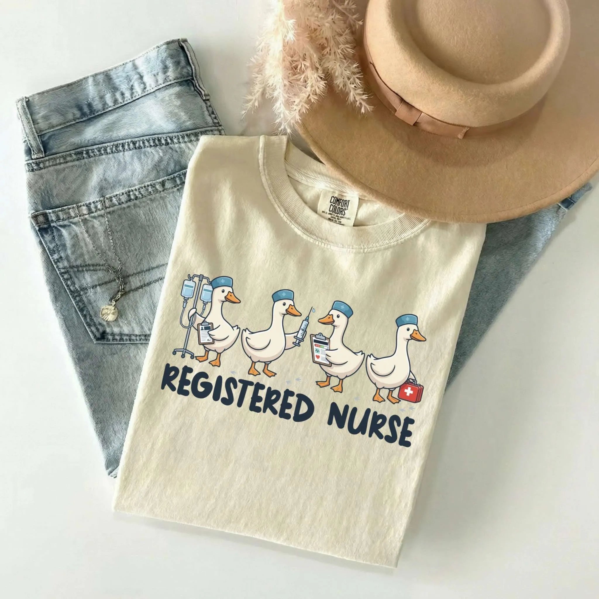 Registered Nurse Goose Comfort Colors Tee