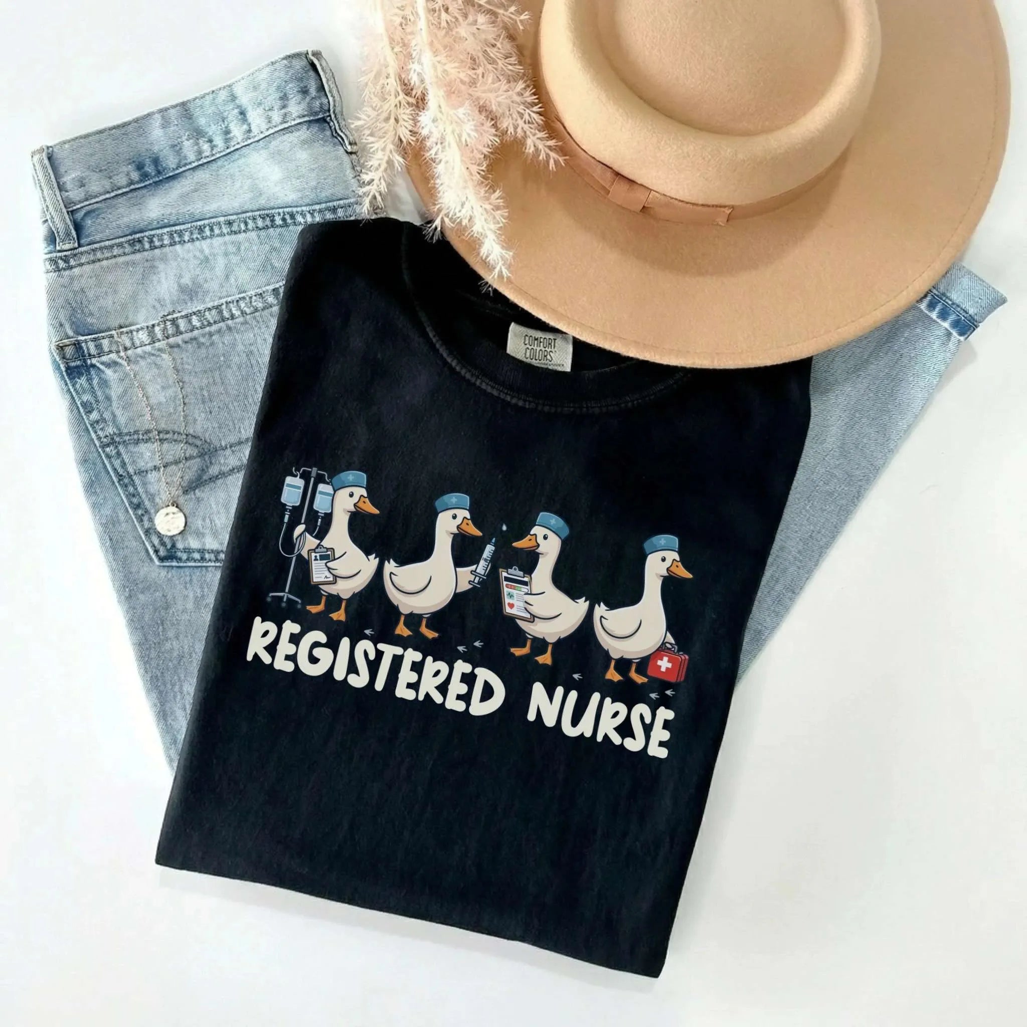 Registered Nurse Goose Comfort Colors Tee