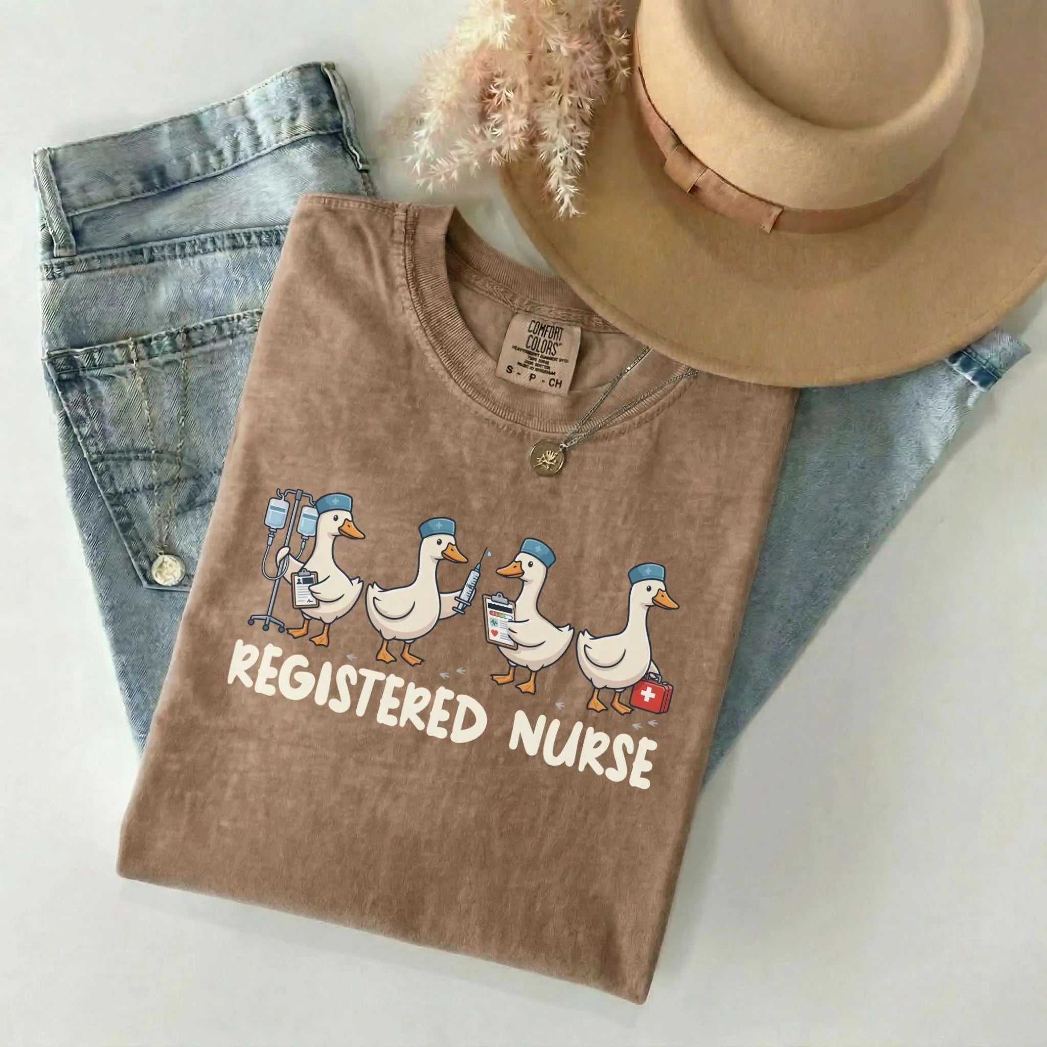 Registered Nurse Goose Comfort Colors Tee
