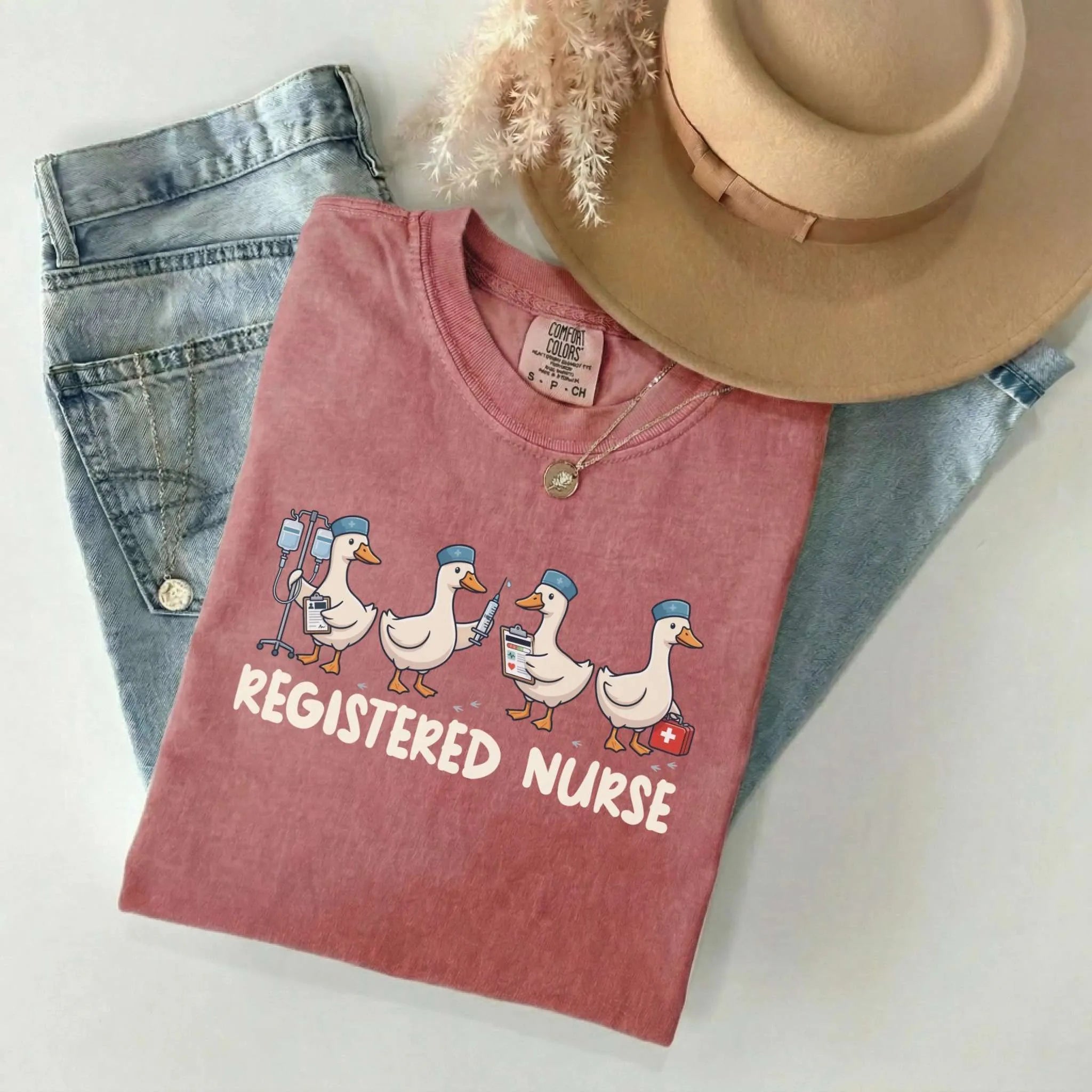 Registered Nurse Goose Comfort Colors Tee
