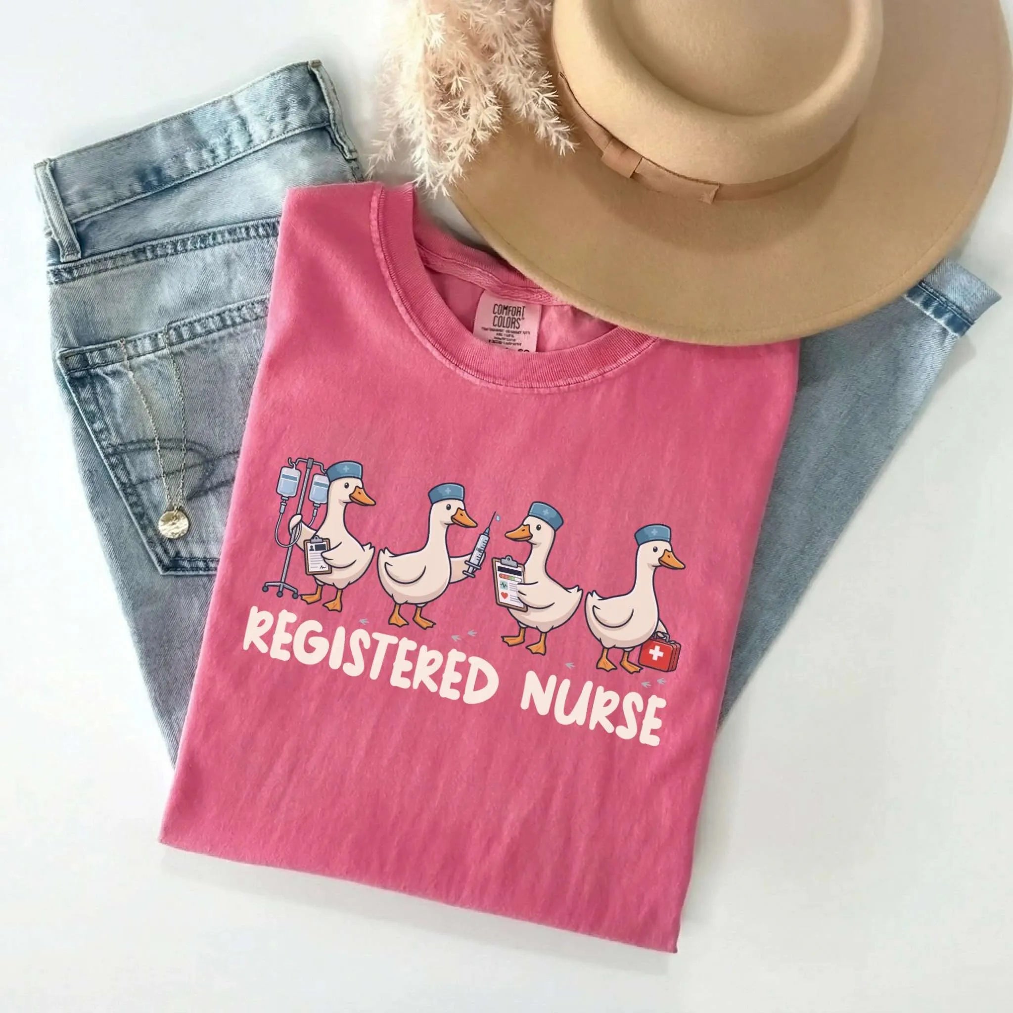 Registered Nurse Goose Comfort Colors Tee
