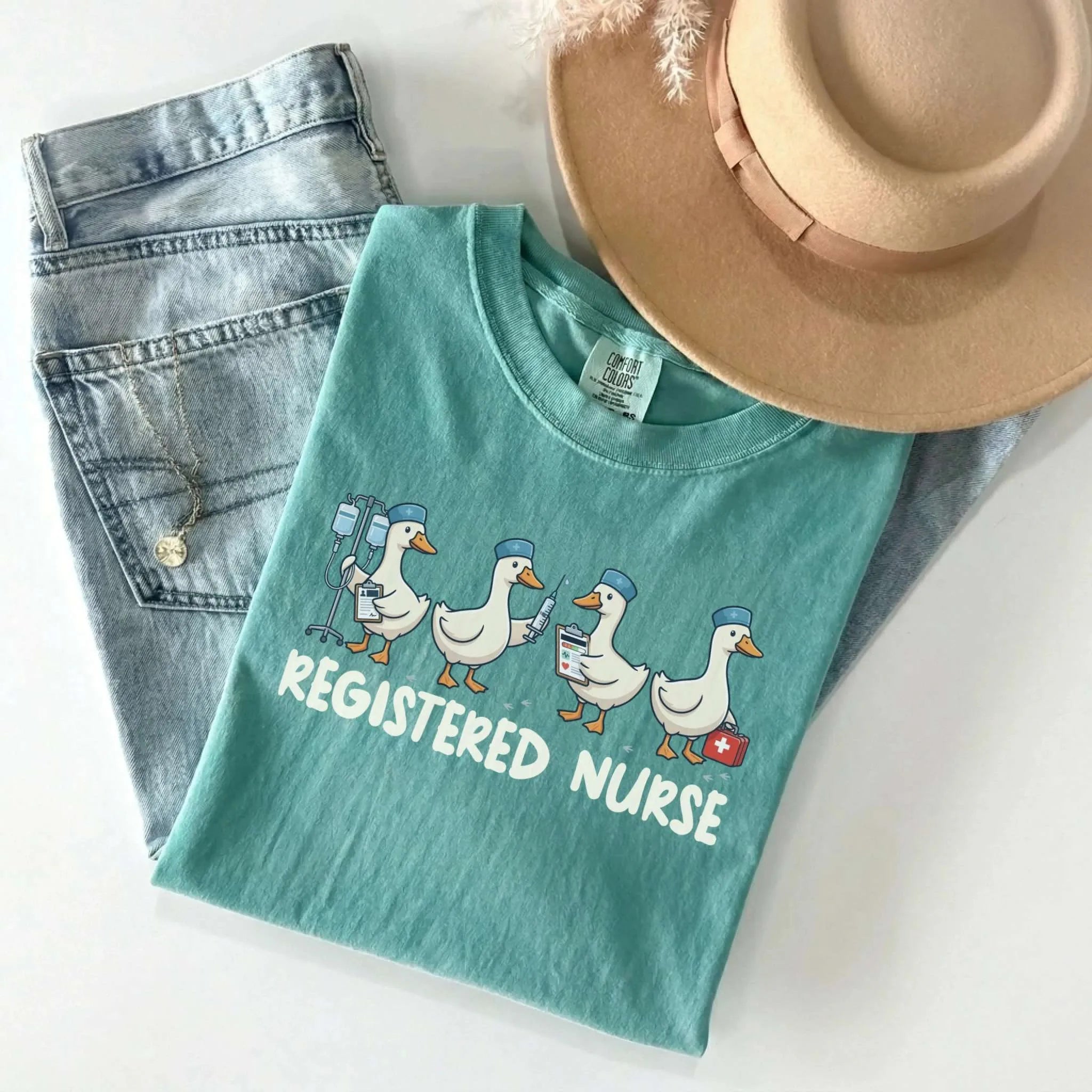 Registered Nurse Goose Comfort Colors Tee