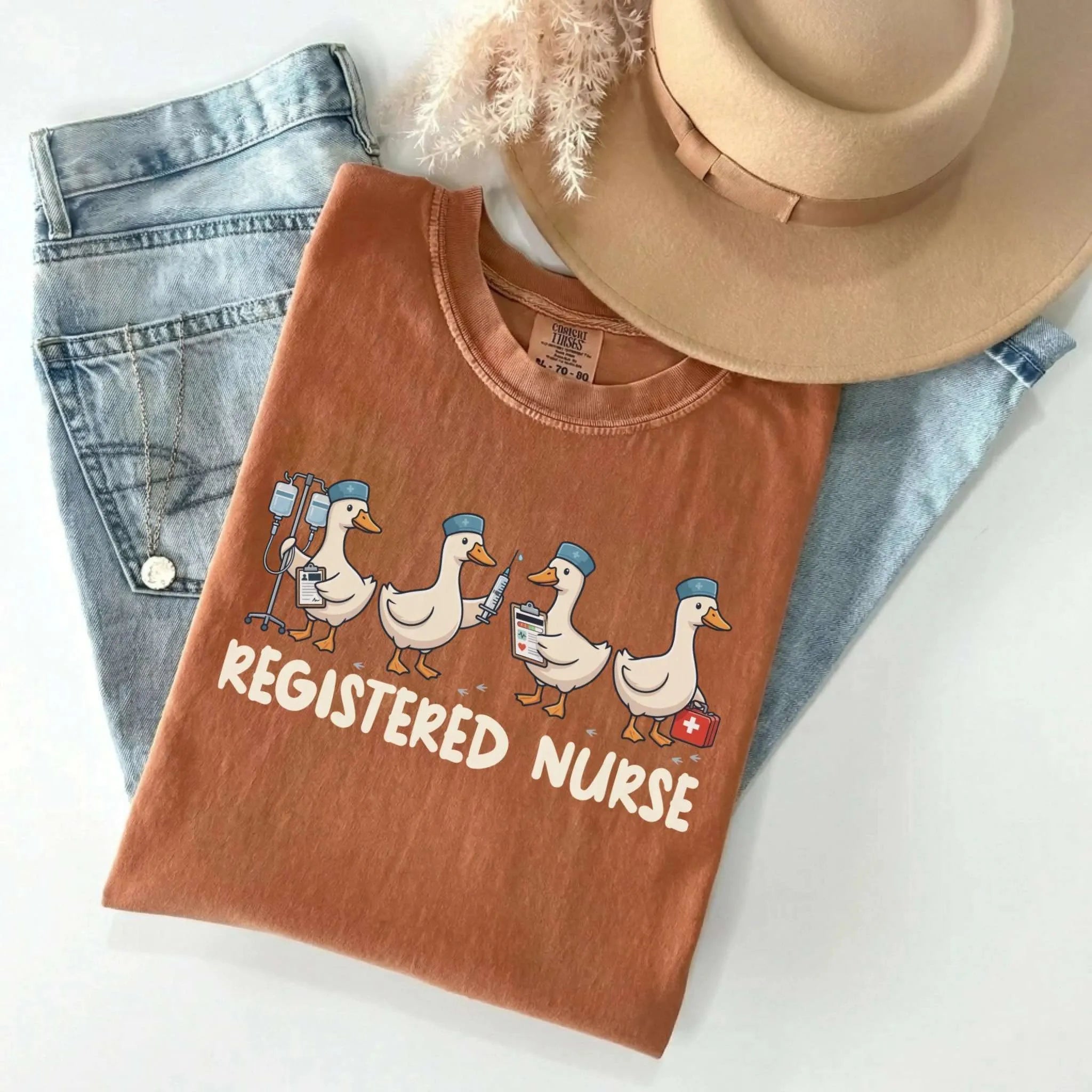Registered Nurse Goose Comfort Colors Tee