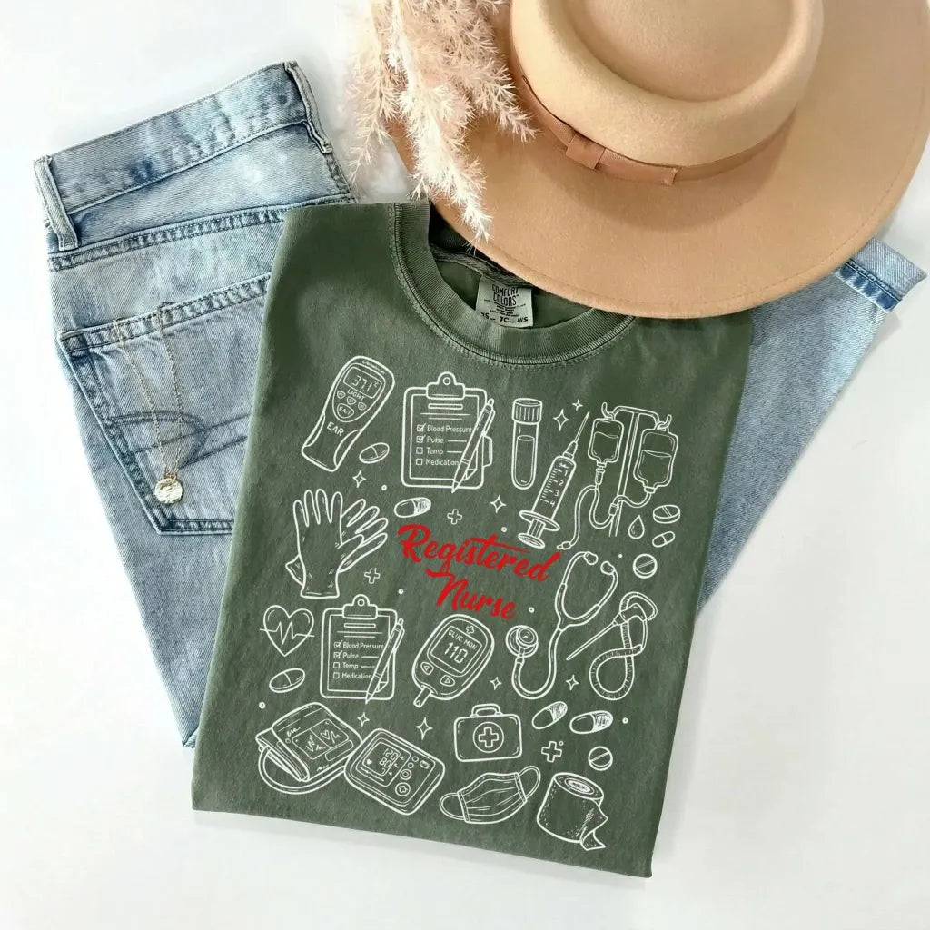 Registered Nurse Medical Tools Comfort Colors Tee