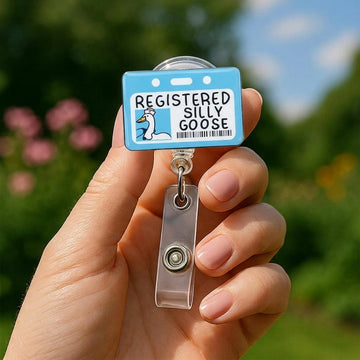 Nursehype Registered Silly Goose Nurse Retractable Badge Holder