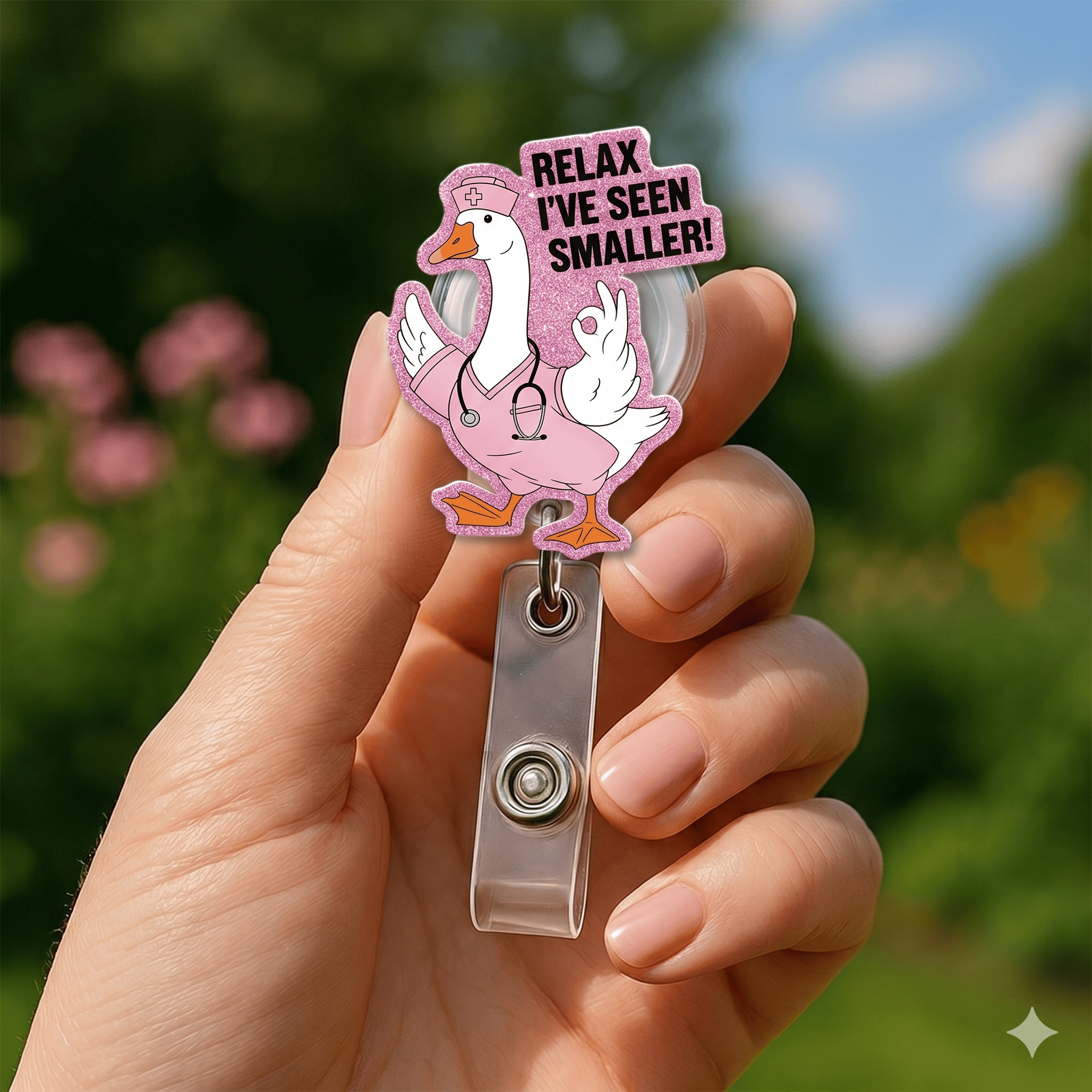 Nursehype Relax I've Seen Smaller RN Retractable Badge Holder